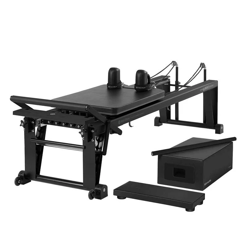 Merrithew Rehab V2 Max Plus Reformer mit Half Cadillac Jet Black Bundle