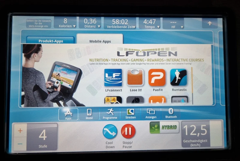 Life Fitness Ergometer Lifecycle, Elevation Series, Discover Si Konsole Touch, gebraucht - überholter Zustand