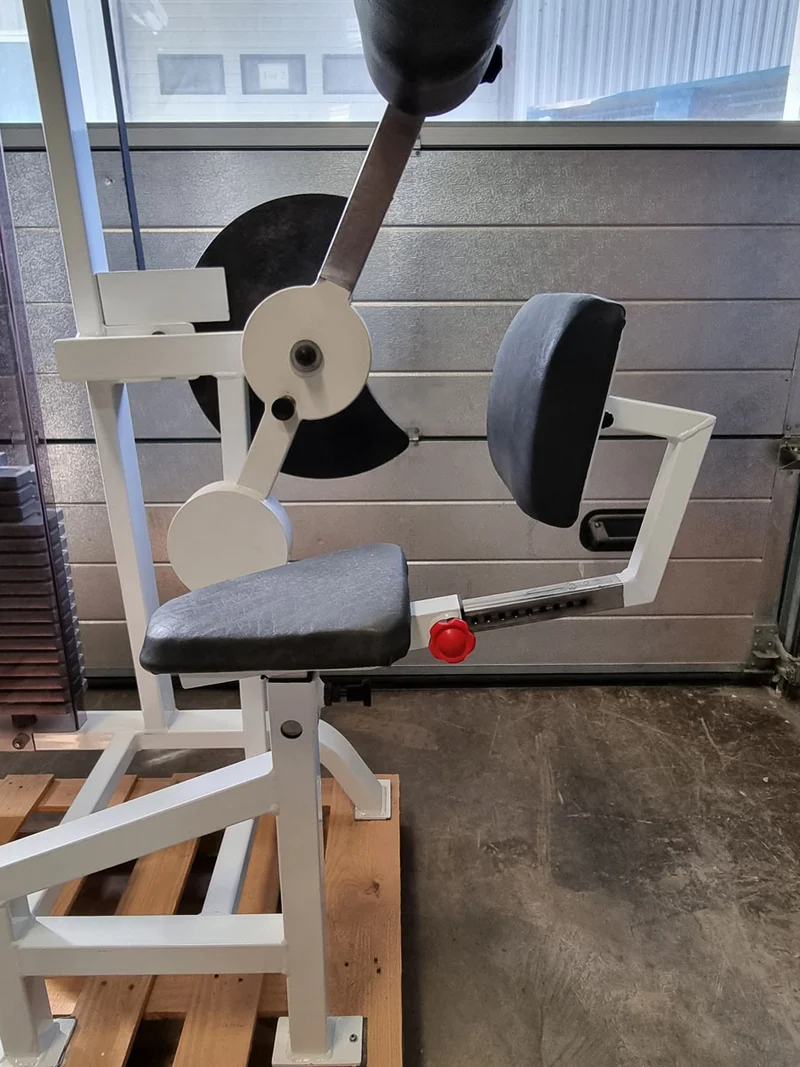 Proxomed Bauchbeuger / Rückenstrecker Kombigerät, 2 in 1 Kombigerät, Rahmenfarbe Weiß, Polsterfarbe Schwarz, gebraucht - überholter Zustand