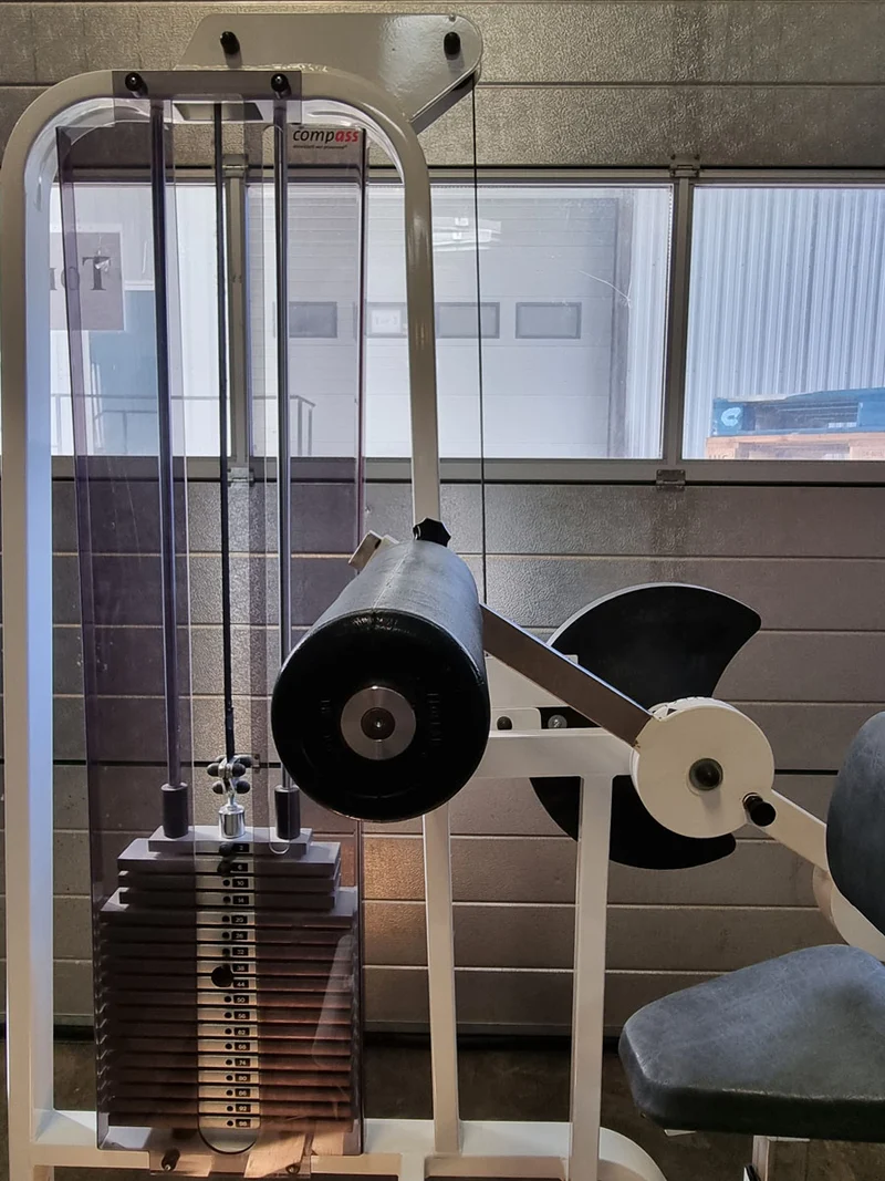 Proxomed Bauchbeuger / Rückenstrecker Kombigerät, 2 in 1 Kombigerät, Rahmenfarbe Weiß, Polsterfarbe Schwarz, gebraucht - überholter Zustand