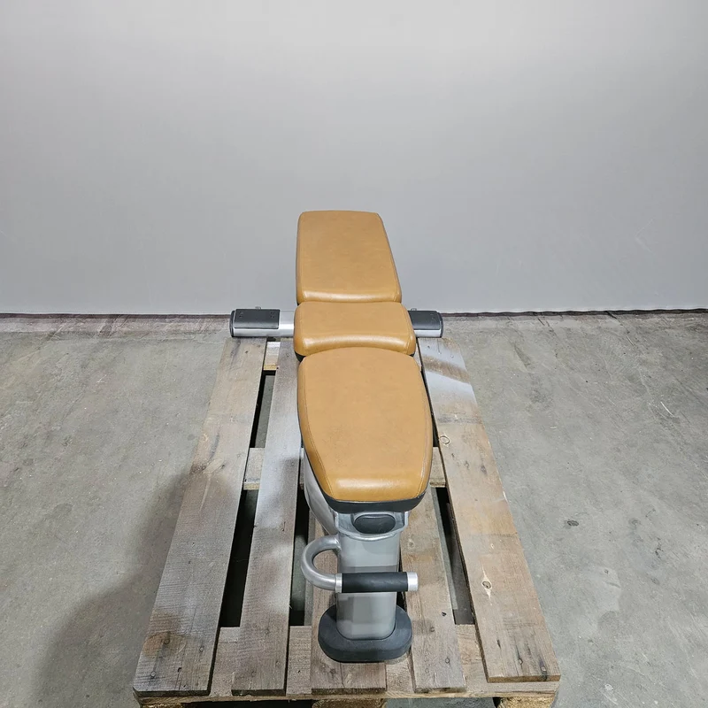 Life Fitness Multibank verstellbar, Multi-Adjustable Bench SMAB, Signature Serie, Rahmenfarbe Silber, Polsterfarbe Orange, gebrauchter - überholter Zustand