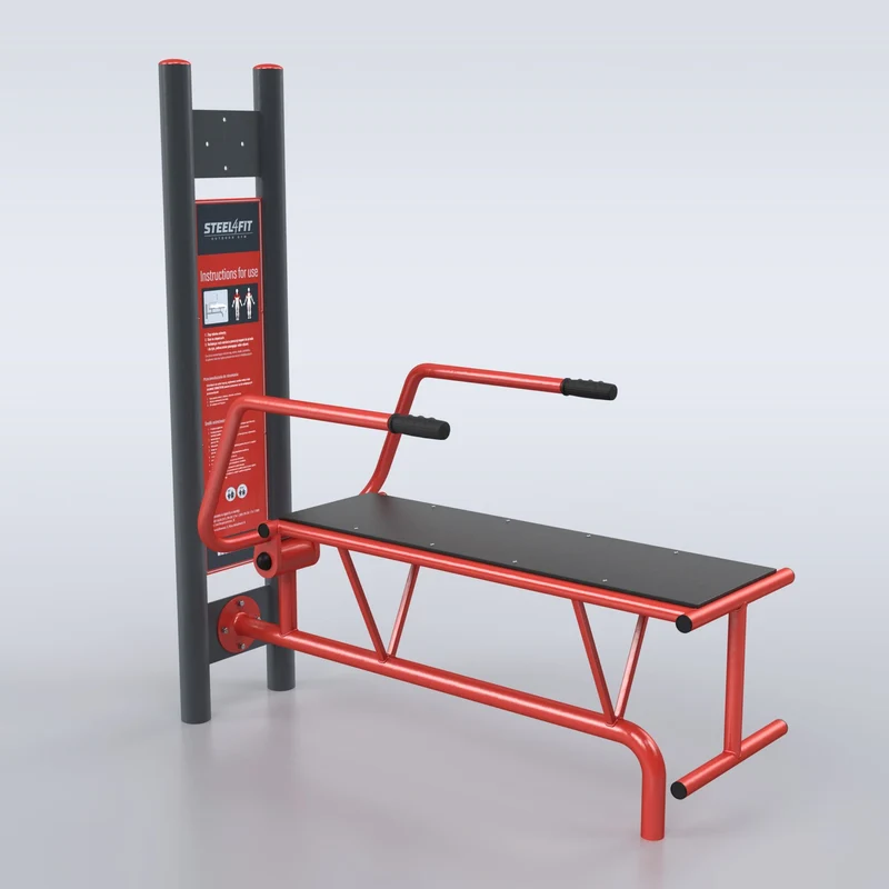 TRAINER Outdoor "4 Outdoor Gym Stations" Drückbank