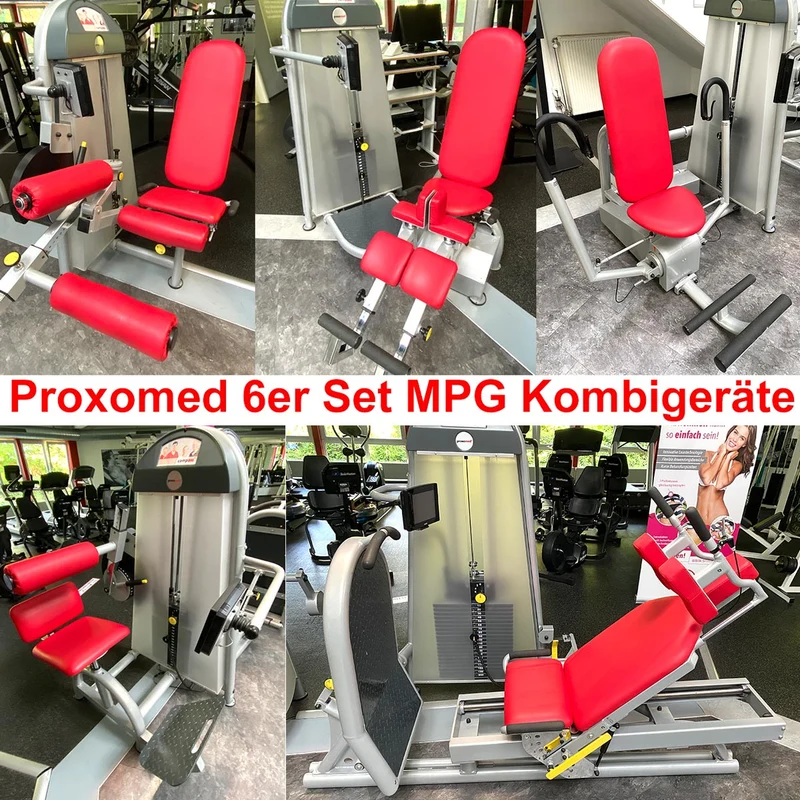 Proxomed 6 medizinische Kombi-Kraftgeräte - Chipkartengesteuert, Smart Displays, Compass Serie, Medizinzulassung MPG, gebraucht - überholter Zustand