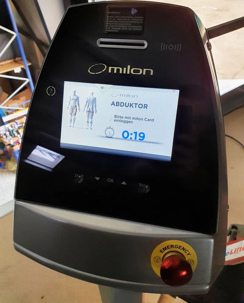 Milon Premium Adduktoren - Abduktorenmaschinen, Hip Abductor and Adductor, 2 Geräte im Set, Gehäuse Aluminium gebürstet, gebraucht - überholter Zustand
