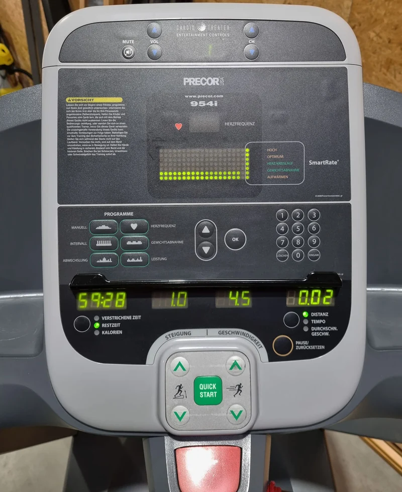 Precor Laufband 954i LED Konsole, gebraucht - überholter Zustand