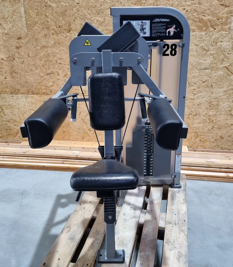 Life Fitness Pro 2 Seithebemaschine, Lateral Raise, Rahmenfarbe Silber, Polsterfarbe Schwarz, gebraucht - überholter Zustand