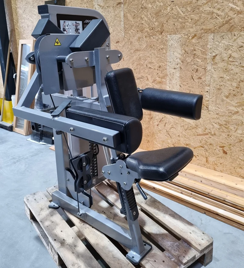 Life Fitness Pro 2 Seithebemaschine, Lateral Raise, Rahmenfarbe Silber, Polsterfarbe Schwarz, gebraucht - überholter Zustand
