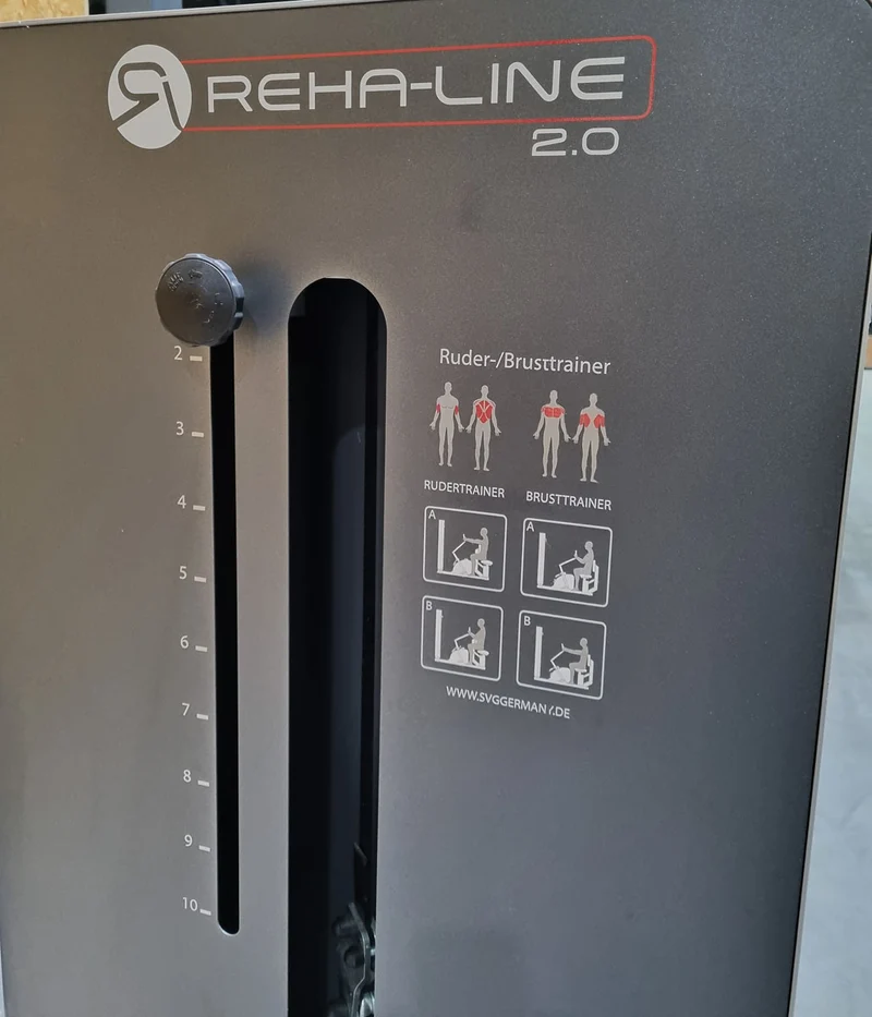 SVG Rudern u. Brusttrainer, Reha-Line 2.0, MPG, MTT, 2 in 1 Kombimaschine - Row und Bankdrücken, gebraucht - überholter Zustand