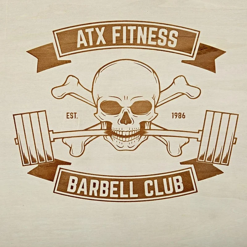 ATX Plyobox - Barbell Club - Holz natur - 50 x 60 x 70 cm