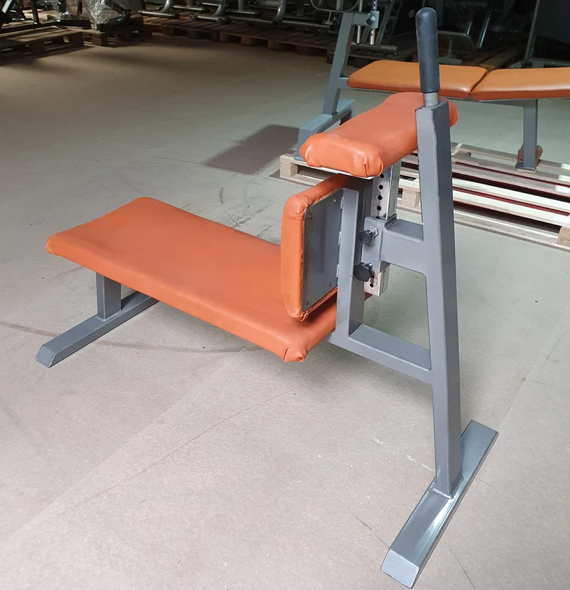 Gym80 verstellbare Bauchbank, Adjustable Decline/Abdominal Crunch, Rahmenfarbe Silber, gebraucht - geprüfter Zustand