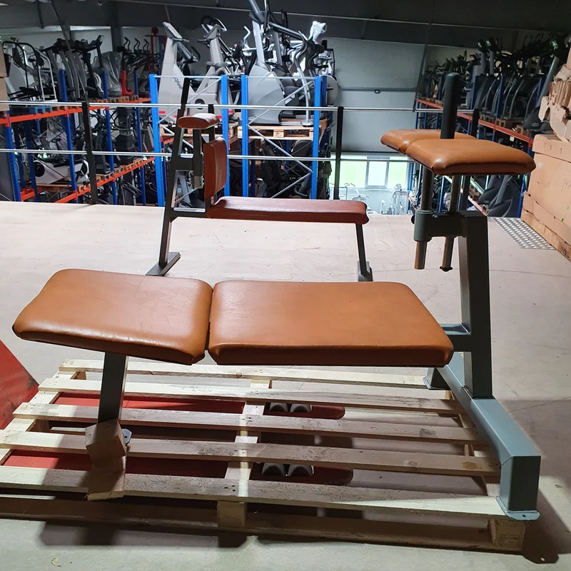Sportsart verstellbare Bauchmuskelbank, Adjustable Decline/Abdominal Crunch Bench, Rahmenfarbe Silber-Grau, gebraucht - geprüfter Zustand