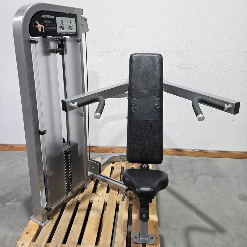 Life Fitness Set 19 Kraftgeräte, Signature und Pro2 Serie, Rahmen Silber, Polster Schwarz, gebraucht - überholter Zustand