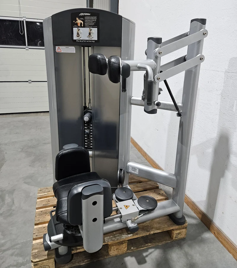 Life Fitness Set 19 Kraftgeräte, Signature und Pro2 Serie, Rahmen Silber, Polster Schwarz, gebraucht - überholter Zustand