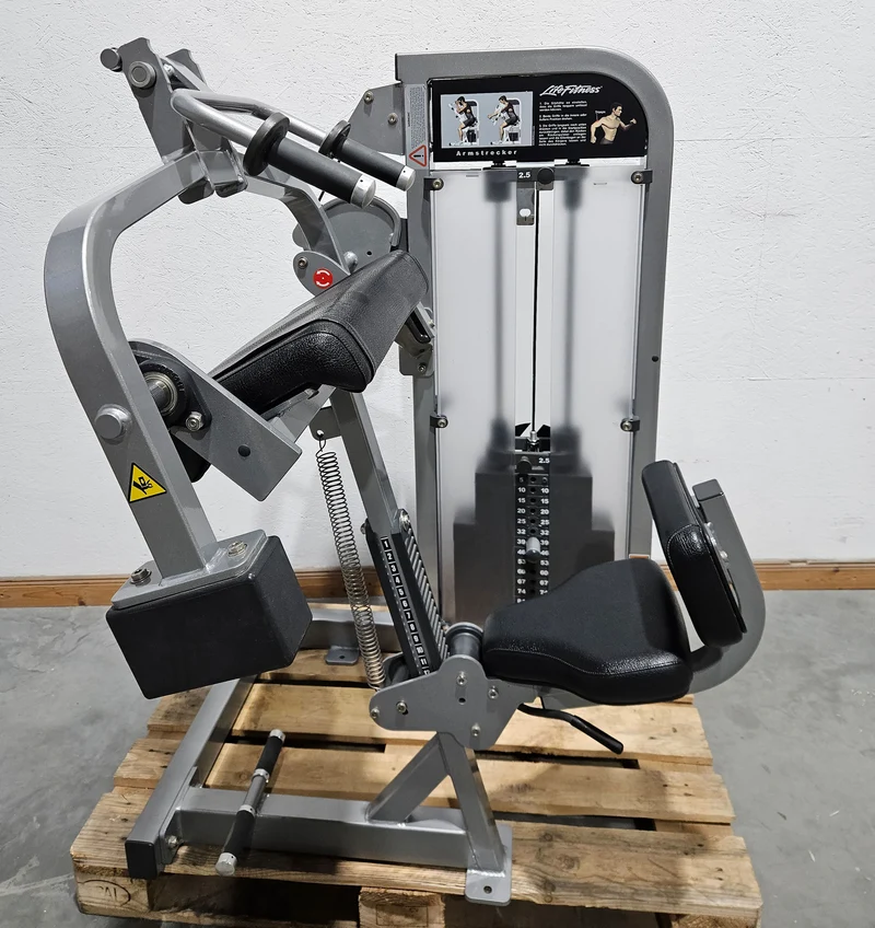 Life Fitness Set 19 Kraftgeräte, Signature und Pro2 Serie, Rahmen Silber, Polster Schwarz, gebraucht - überholter Zustand