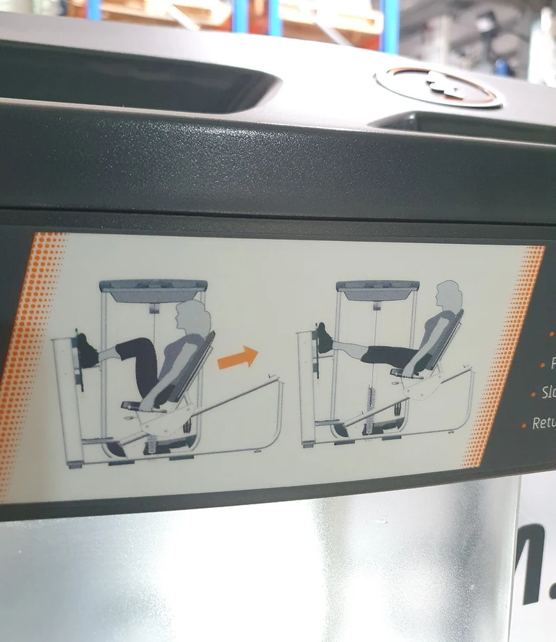 Inotec Beinpresse, Leg Press, Rahmenfarbe Silber, Polsterfarbe Schwarz, gebraucht - überholter Zustand