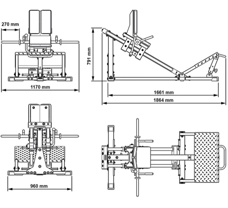 ATX - Compact Leg Press Combo / Hackenschmidt Kniebeugenmaschine 3.1