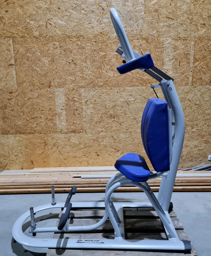 Dr. Wolff Ab Curl 536, Rückenschonende Bauchmaschine Crunch, Rahmenfarbe Silber - gebrauchter - überholter Zustand