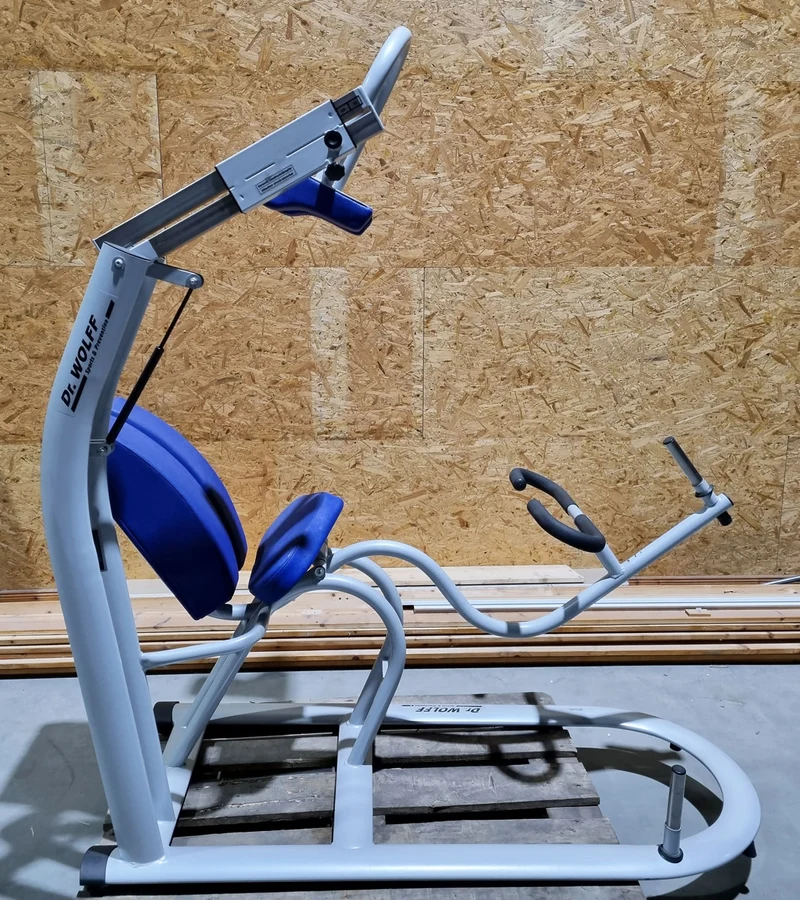 Dr. Wolff Ab Curl 536, Rückenschonende Bauchmaschine Crunch, Rahmenfarbe Silber - gebrauchter - überholter Zustand
