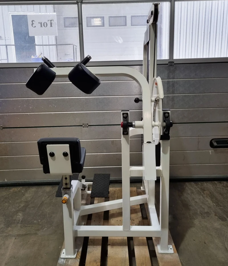 Life Fitness Pro 2 Bauchmaschine, Ab Crunch, Bauchbeuger, Abdominal Crunch, Rahmenfarbe Weiß, Polsterfarbe Schwarz, gebraucht - überholter Zustand