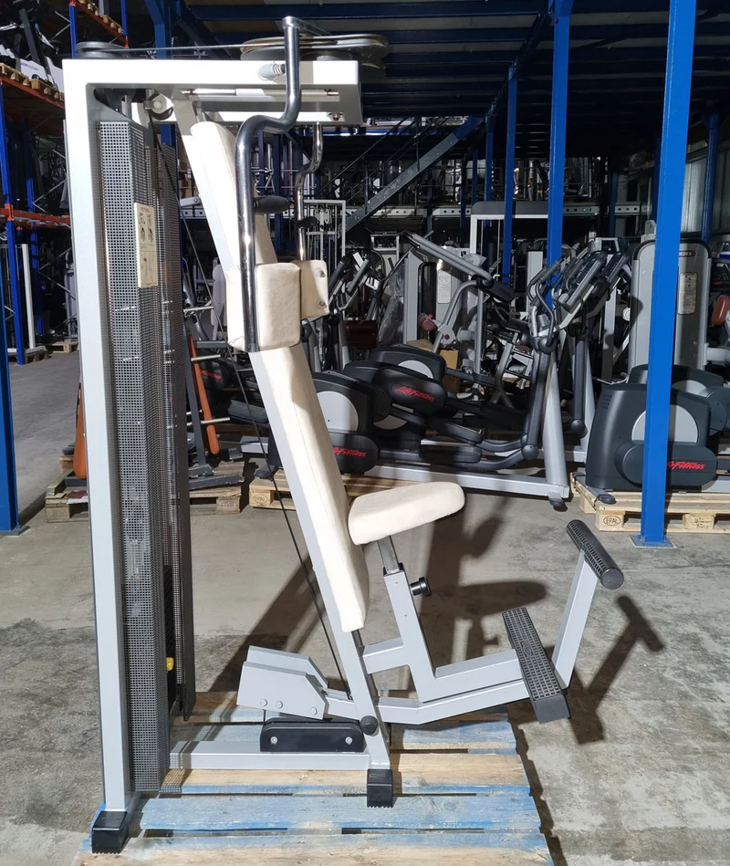 Technogym Butterfly, Pectoral Fly, Silverline, Rahmenfarbe Silber, Polsterfarbe Beige, gebraucht - geprüfter Zustand