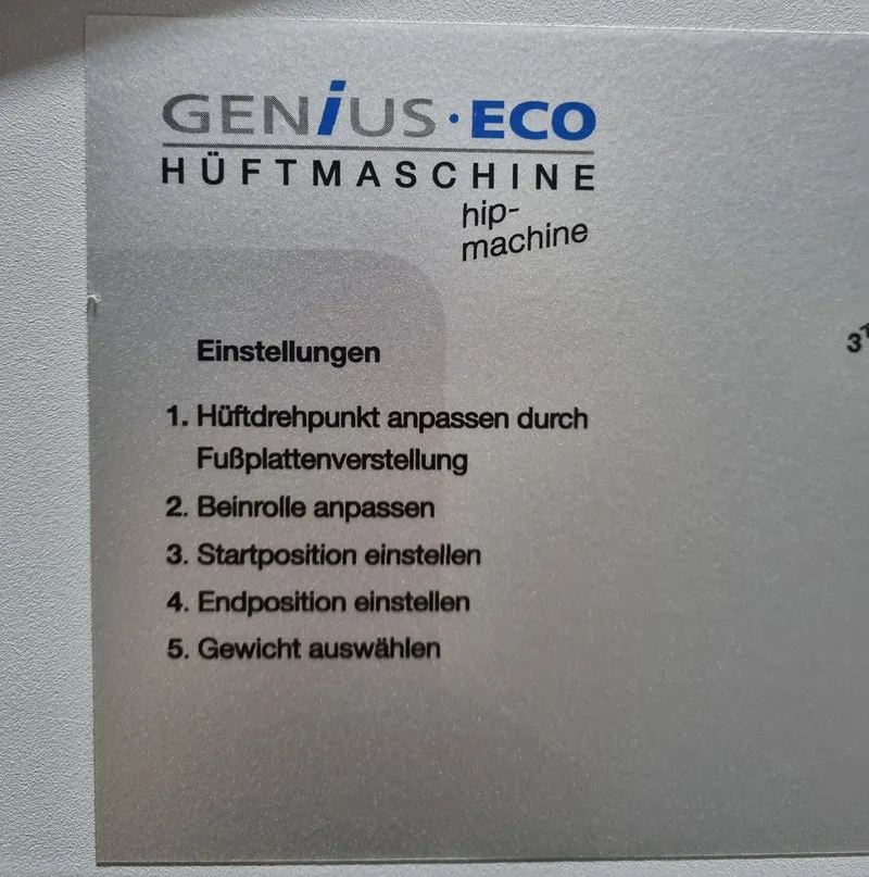 Frei Genius Eco Hüftmaschine, Hüftpendel, Hip-machine, Multi Hip, Kickmaschine, Rahmenfarbe Silber, gebraucht - überholter Zustand