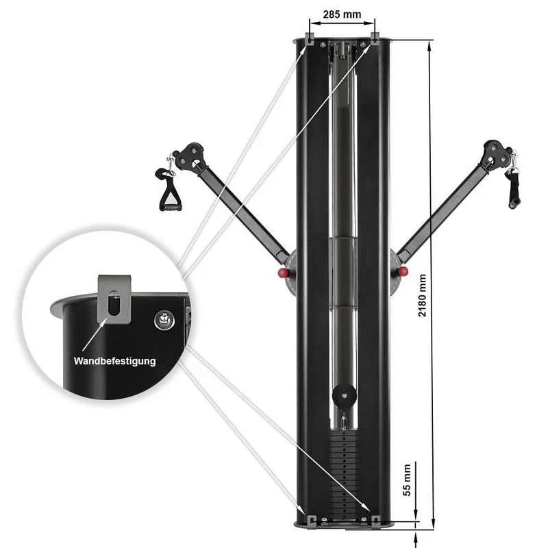 ATX Multi Zugstation - Functional Trainer - zur Wandbefestigung