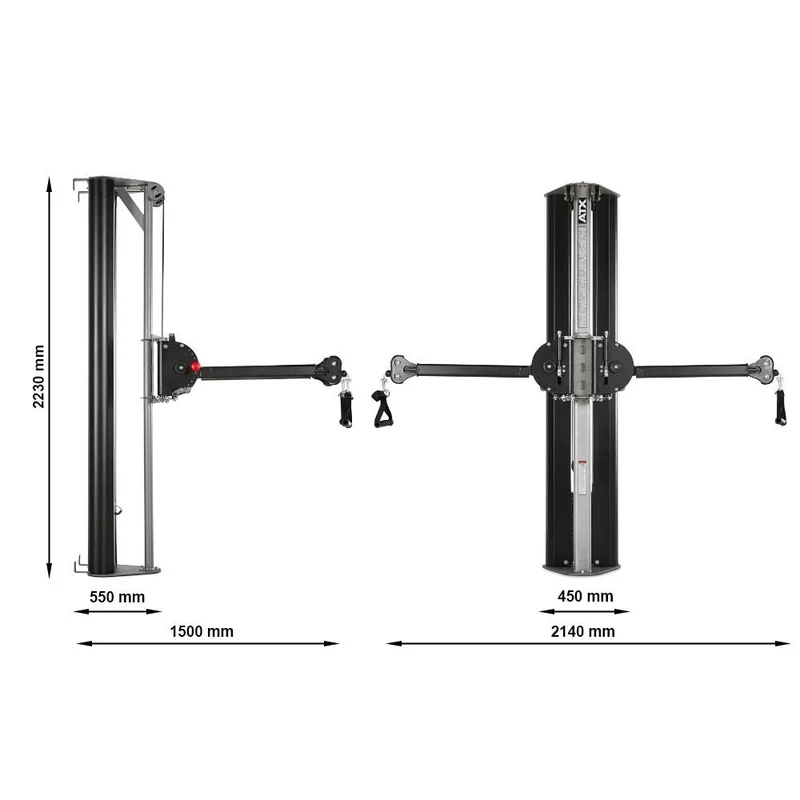 ATX Multi Zugstation - Functional Trainer - zur Wandbefestigung