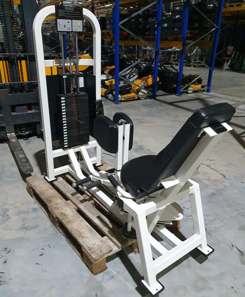 Life Fitness Adduktoren - Abduktorenmaschinen, Hip Abductor and Adductor, 2 Geräte im Set, Rahmen Weiß, Polster Schwarz, gebraucht - überholter Zustand