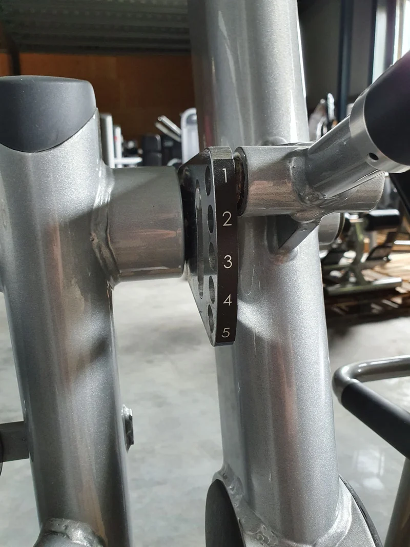 Life Fitness Back Extension, Rückenstreckermaschine, Hyperextension, Signature Series, Rahmenfarbe Silber, Polsterfarbe Schwarz, gebraucht - überholter Zustand
