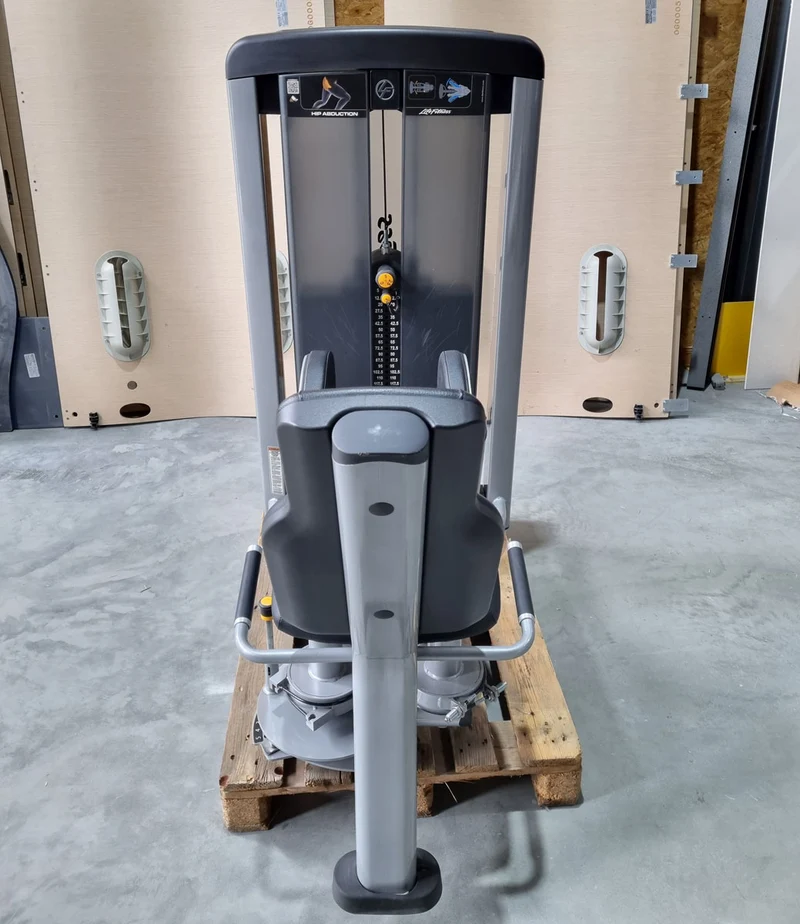 Life Fitness Abduktorenmaschine, Hip Abduction, Insignia Series, Rahmenfarbe Anthrazit, Polster Schwarz, gebraucht - überholter Zustand