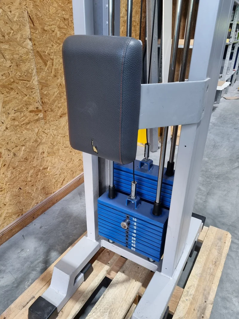 Panatta Doppel Seilzugturm, Trizepsturm von Oben, 1x mit Hüftpolster, 50kg und 80kg Gewichstblock, Triceps Pulley Tower - gebraucht - geprüfter Zustand