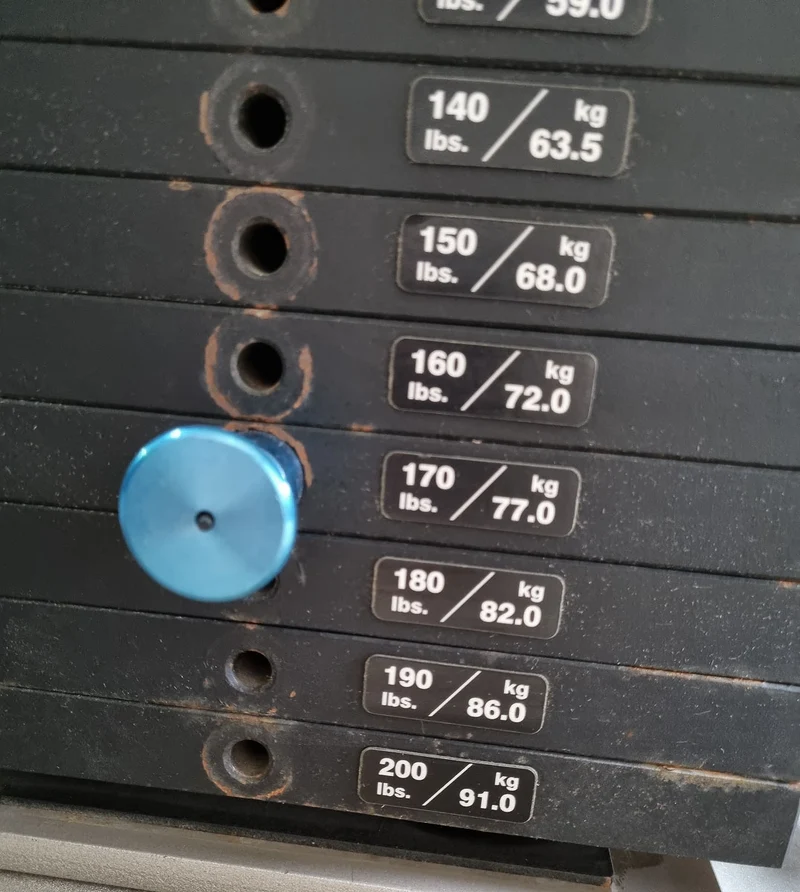 Precor Schrägbankdrückenmaschine, Incline Chestpress 402 Icarian Line, Brustpresse schräg, Rahmenfarbe Silber, gebraucht - überholter Zustand