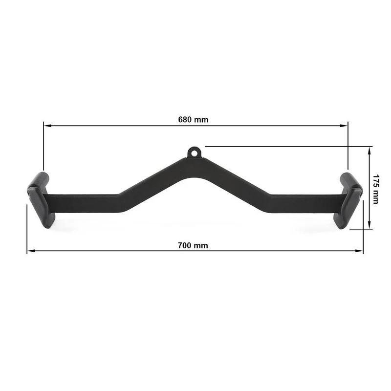Latzug Griff - 70 cm Griffweite - Handgelenksachse inside