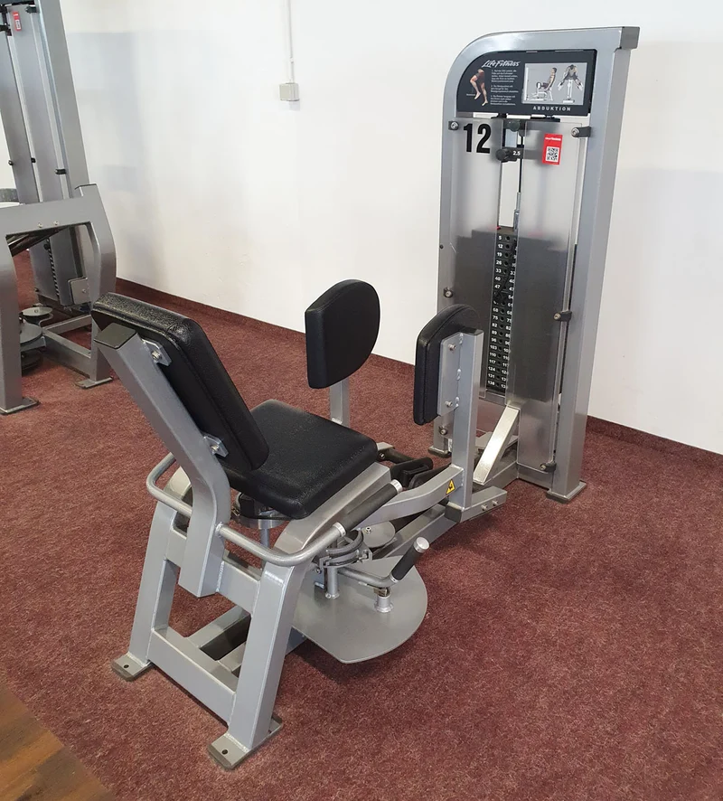 Life Fitness Pro2 und Hammer Strength - 15 Kraftgeräte im Set, Rahmen Silber, gebraucht - überholter Zustand