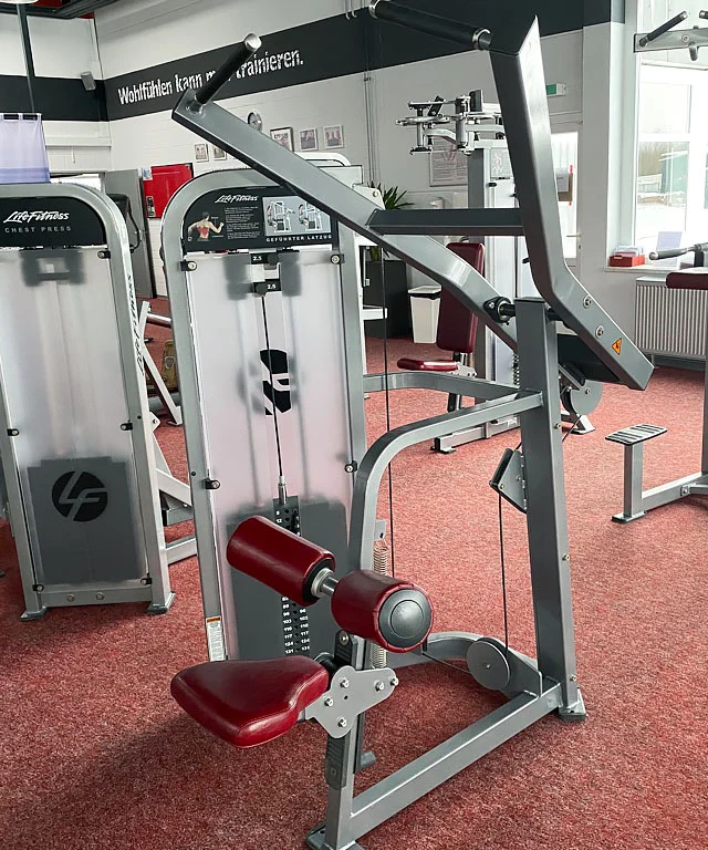 Life Fitness Pro2 und Hammer Strength - 15 Kraftgeräte im Set, Rahmen Silber, gebraucht - überholter Zustand