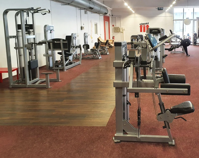 Life Fitness Pro2 und Hammer Strength - 15 Kraftgeräte im Set, Rahmen Silber, gebraucht - überholter Zustand