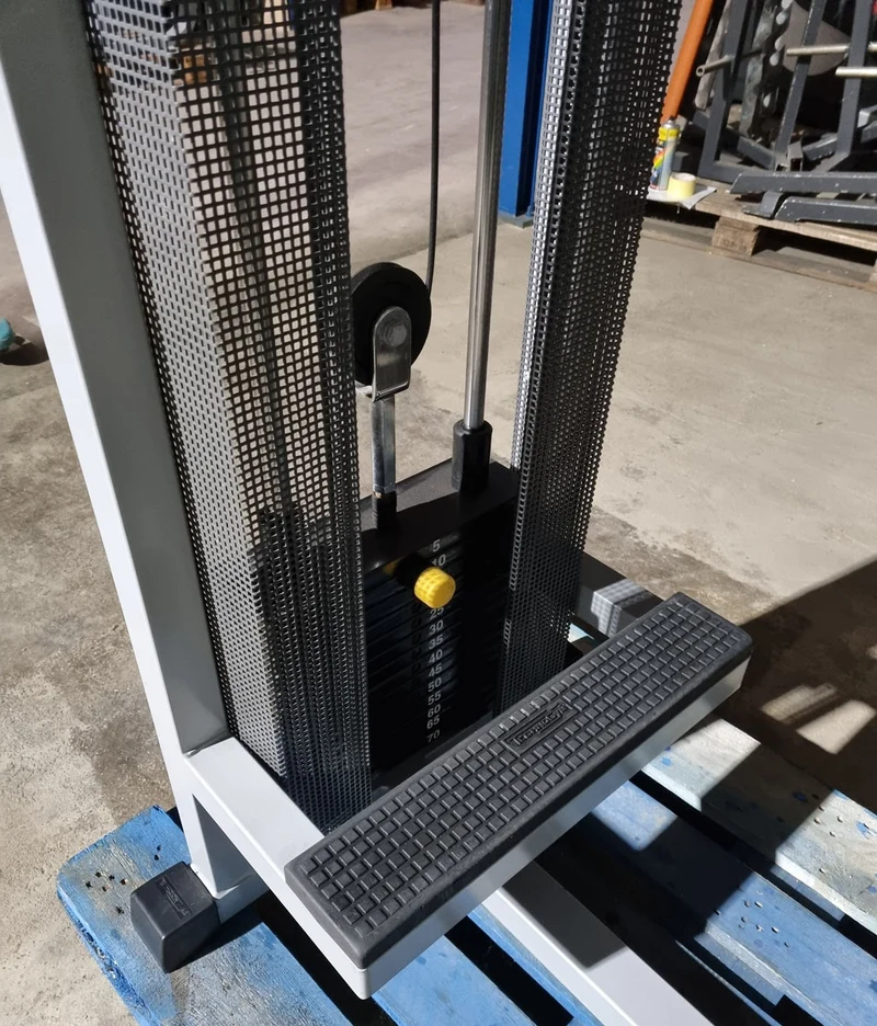 Technogym Butterfly Reverse, Rowing Torso, Silverline, Rahmenfarbe Silber, Polsterfarbe Beige, gebraucht