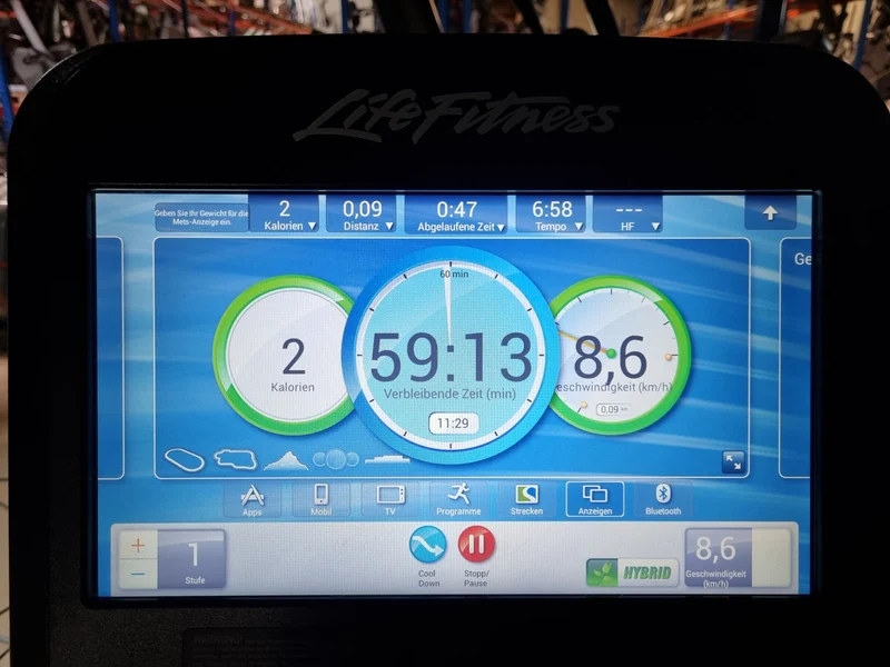 Life Fitness LiegeErgometer Lifecycle, Elevation Series, Recumbent, SE Konsole Touch, gebraucht - überholter Zustand