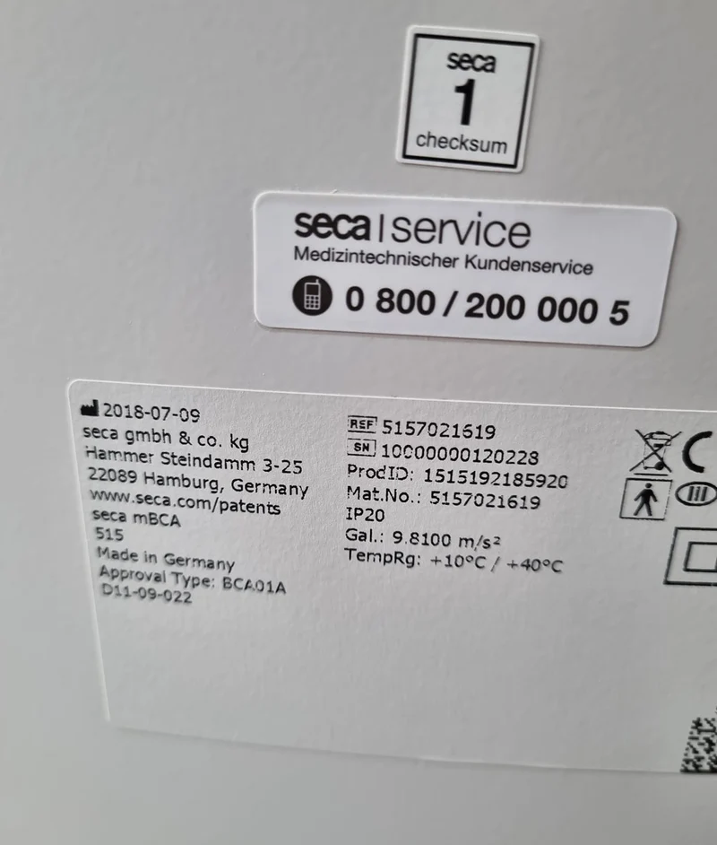 Seca mBCA 515, Körperanalysewaage, Baujahr 2018, medical Body Composition Analyzer, gebraucht - guter und geprüfter Zustand