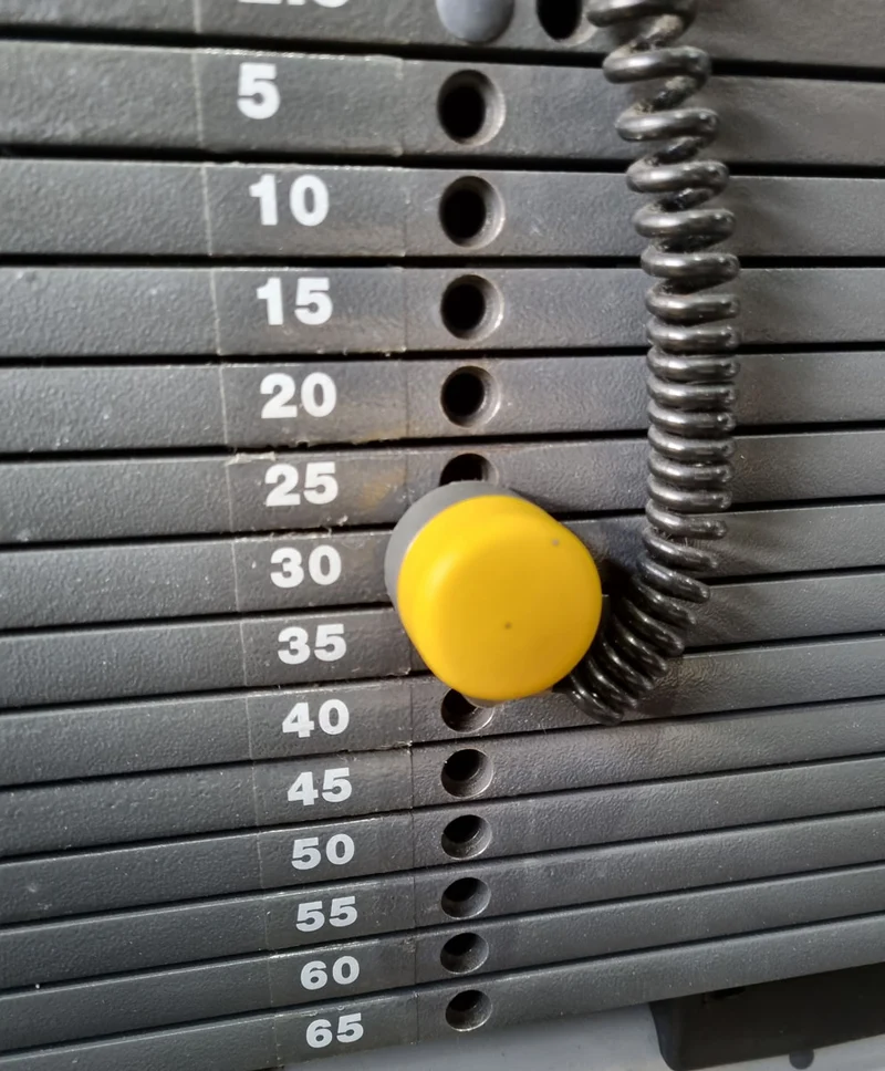 Technogym Wadenmaschine sitzend, Rotary Calf Press, Wadenpresse, Selection Line mit Isocontrol Display, Rahmenfarbe Silber, Polsterfarbe Braun, gebrauchter - überholter Zustand