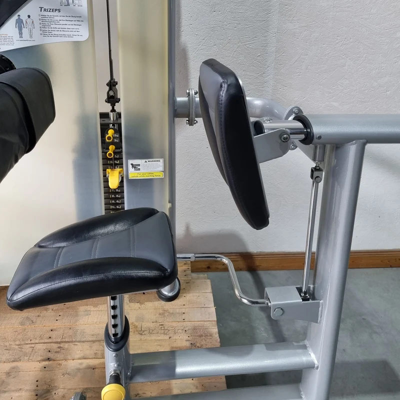SportsArt Trizepsmaschine Horizontal S925 A925 N925 Trizepsstrecker, Triceps Extension, Rahmenfarbe Silber, gebraucht - überholter Zustand