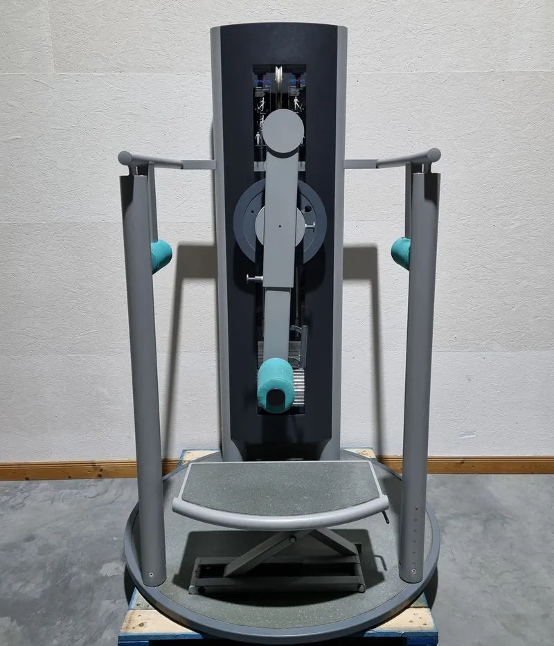 Frei Genius Hüftmaschine, Hüftpendel, Multi Hip, Kickmaschine, Total Hip auch für Ab-Adduktoren Training nutzbar, Rahmenfarbe Silber - gebraucht - überholter Zustand