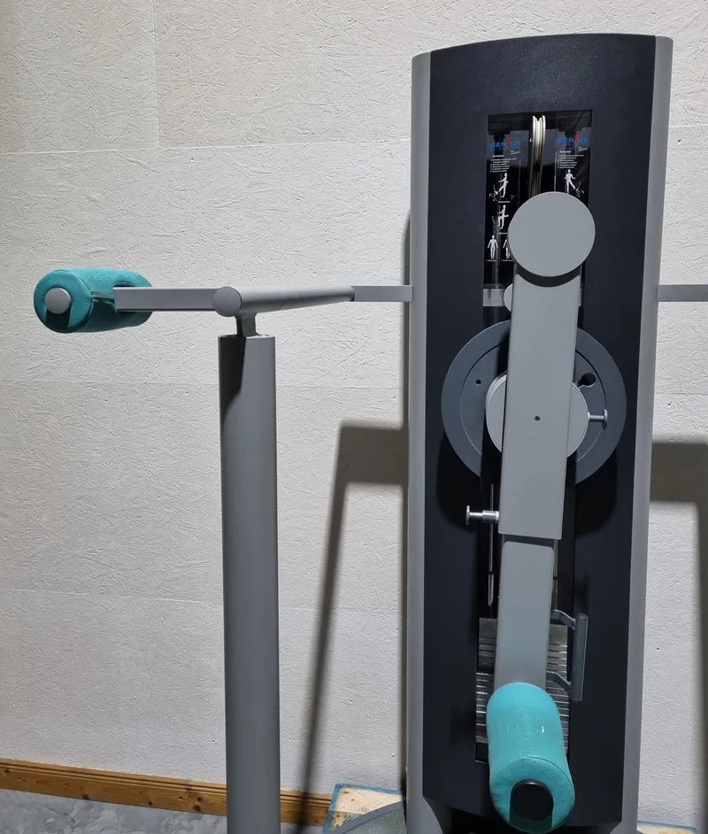 Frei Genius Hüftmaschine, Hüftpendel, Multi Hip, Kickmaschine, Total Hip auch für Ab-Adduktoren Training nutzbar, Rahmenfarbe Silber - gebraucht - überholter Zustand