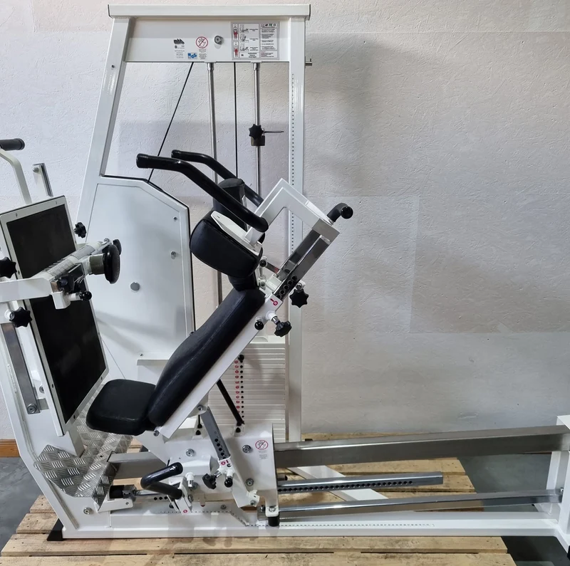 MKB Reha Funktionsstemme, verstellbare Beinpresse, Kippkreisel, MPG, Rahmenfarbe Weiß, gebraucht - überholter Zustand