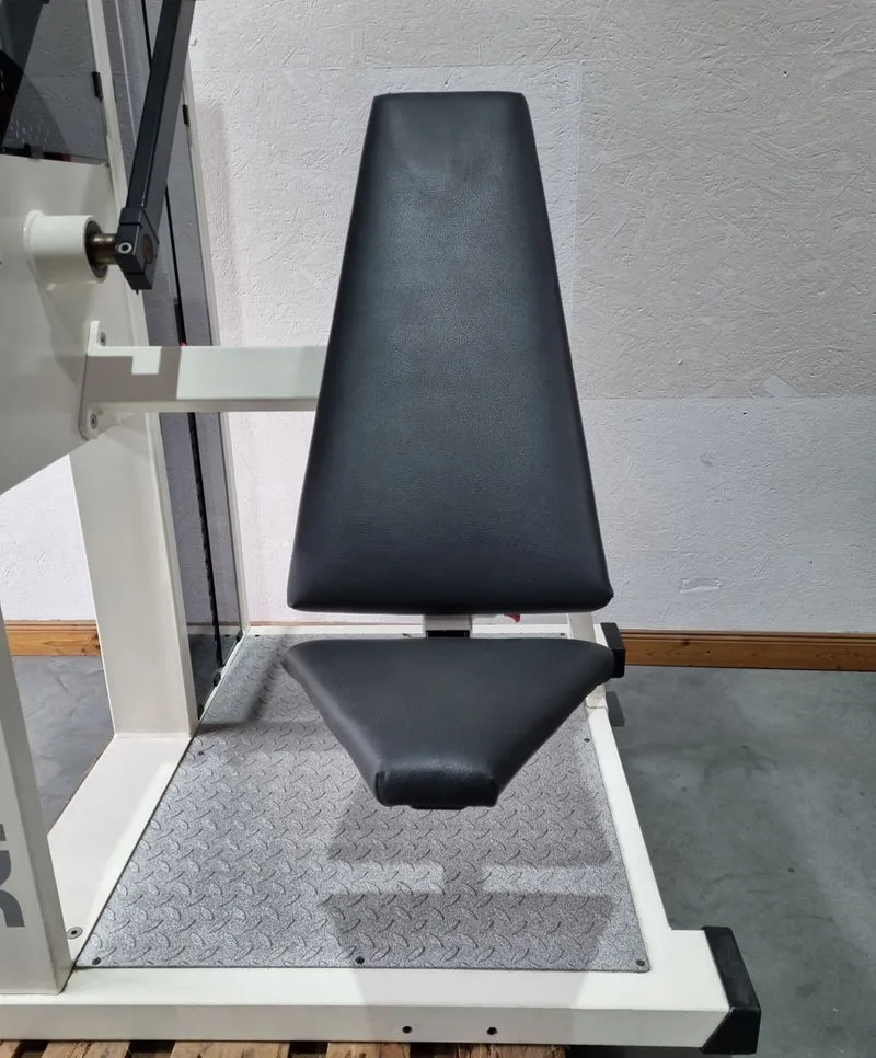Schnell Pullover Maschine, Armhebemaschine, Überzüge - Target Kompakt Line - Oldschool Bodybuilding, Rahmenfarbe Weiß, gebrauchter - überholter Zustand