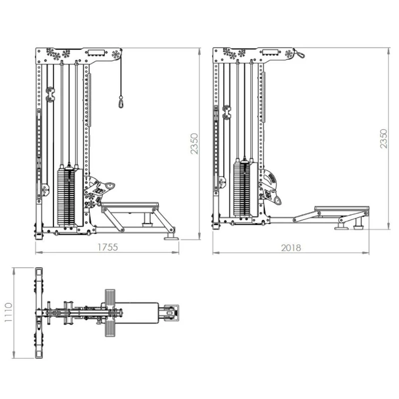 ATX Trinity Tower - Ultimative Latzugstation 3 in1