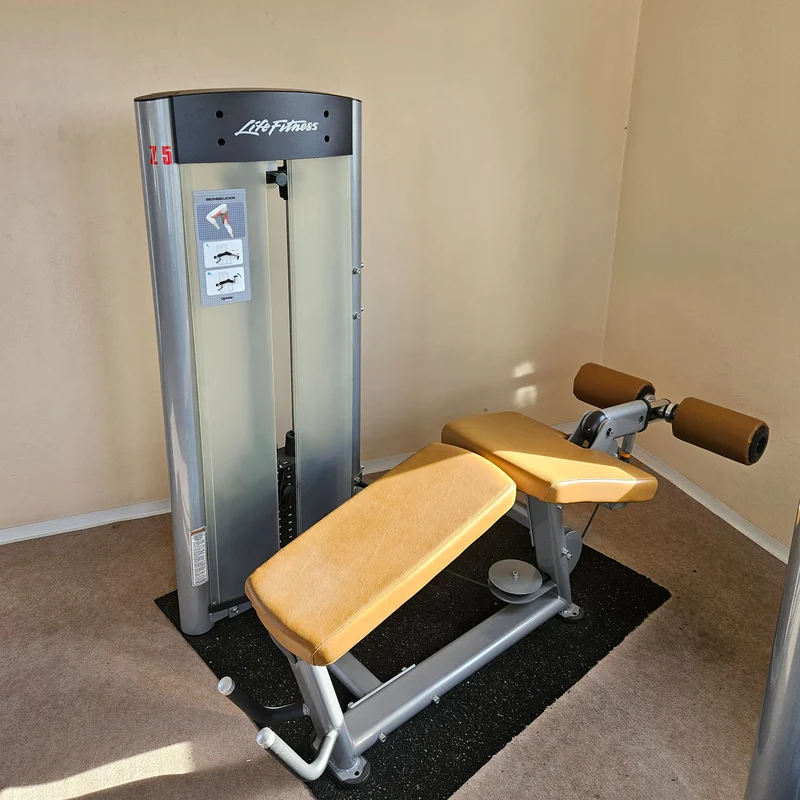 Life Fitness Optima Series - 12 Kraftgeräte im Set, 14 Trainingsstationen, Farbe Silber, gebraucht - überholter Zustand