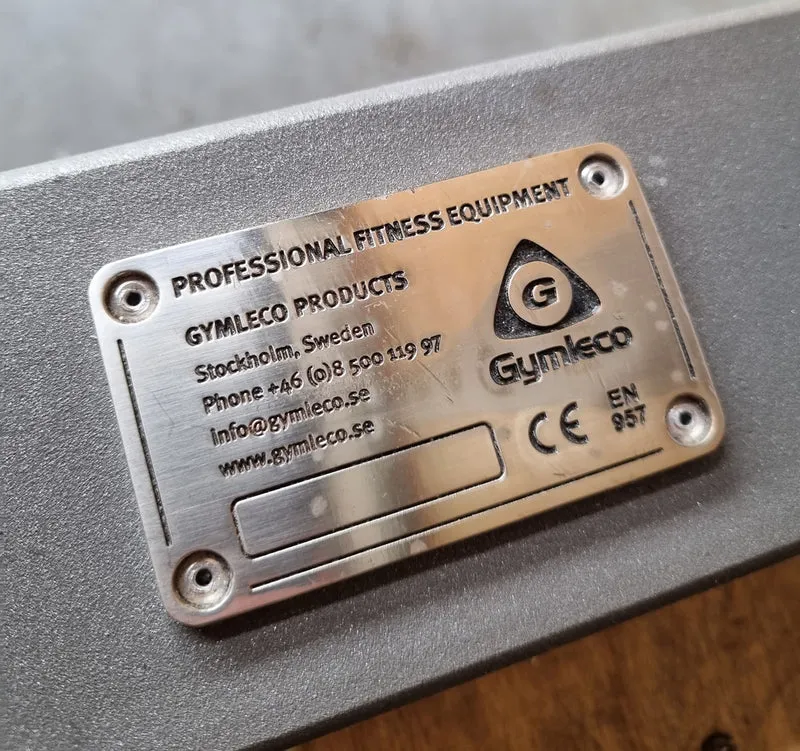 Gymleco Power Rack 149 mit J-Hooks und Notablagen, Rahmenfarbe Silber, gebraucht - geprüfter Zustand
