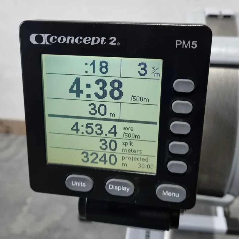 Concept2 Rudergerät Modell D mit PM5 Monitor - Farbe Hellgrau - gebraucht - geprüfter Zustand