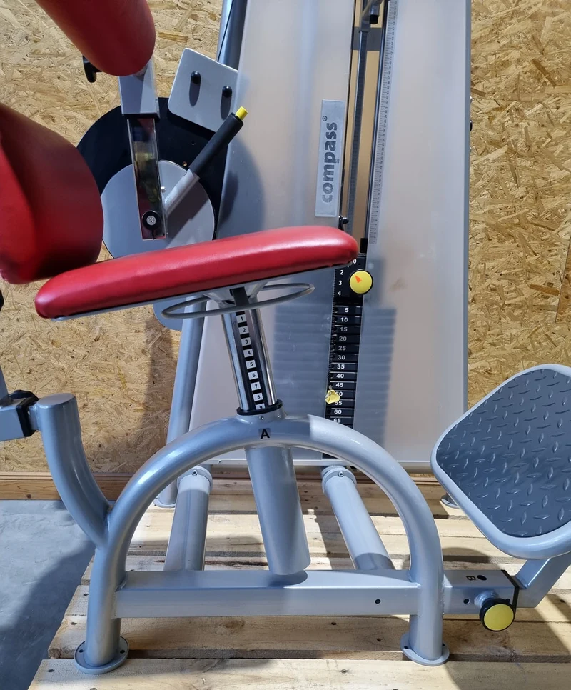 Proxomed Rückenstrecker-beuger Kombi Compass 530, Hyperextension und Bauchmaschine 2 in 1 Kombigerät, MPG, Reha, Rahmenfarbe Silber, gebraucht - überholter Zustand